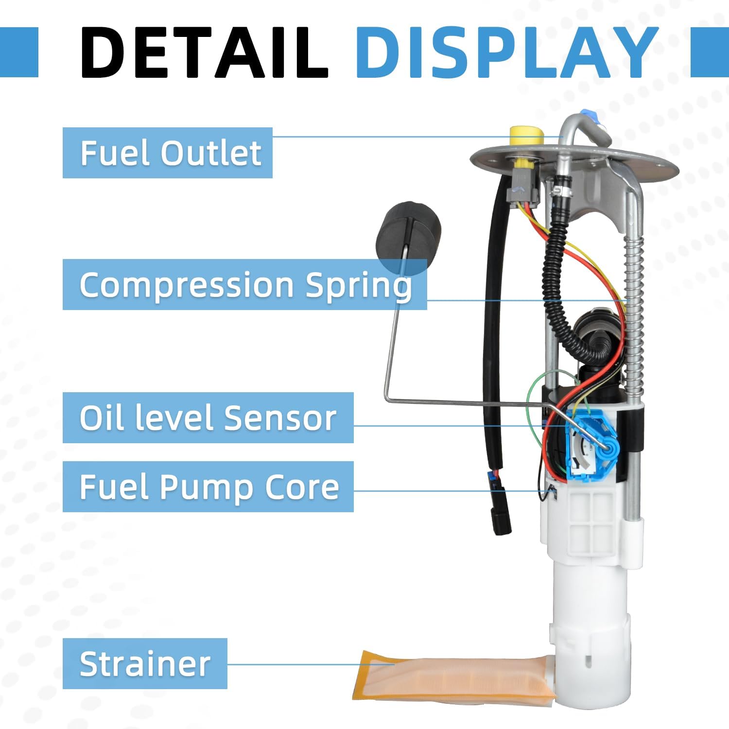 2520502 22520437 47-1041 Upgraded Fuel Pump Assembly Compatible With Polaris Sportsman 500 EFI 2006-2007