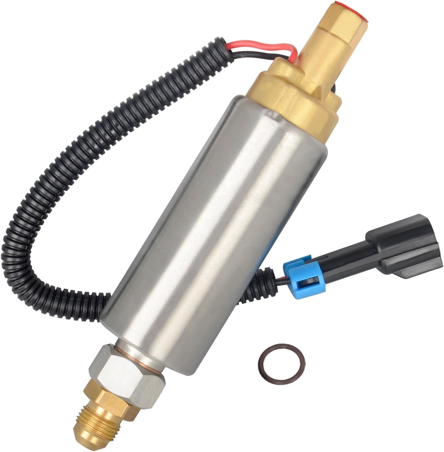 Fuel Pump Compatible with Mercury Mercruiser Mariner 5.0, 5.7, 7.4, 8.2 EFI MPI V6 V8 305, 350, 377, 454, 502 - Replaces E11004(Unthreaded)