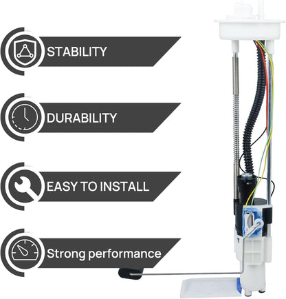 Fuel Pump Assembly Compatible With Polaris Ranger 499 500 800 Crew 570 Full Size ETX 2204945 2208613 2204401