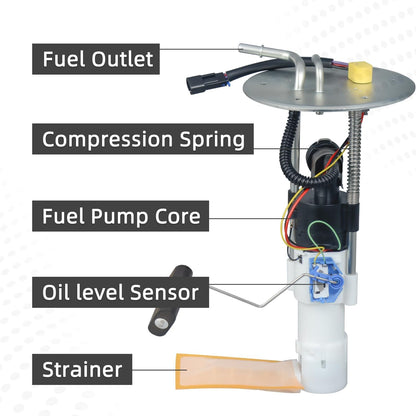 47-1019 24-71019 Upgraded Fuel Pump Assembly Compatible with Polaris RZR 800 / RZR S 800 & RZR 4 800 2008-2010