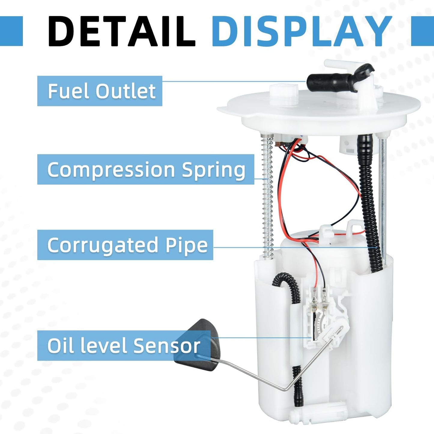 16700-HR3-A21 Upgraded Fuel Pump Assembly Compatible with Honda TRX 500 2014-2019,Honda TRX420 2014-2021