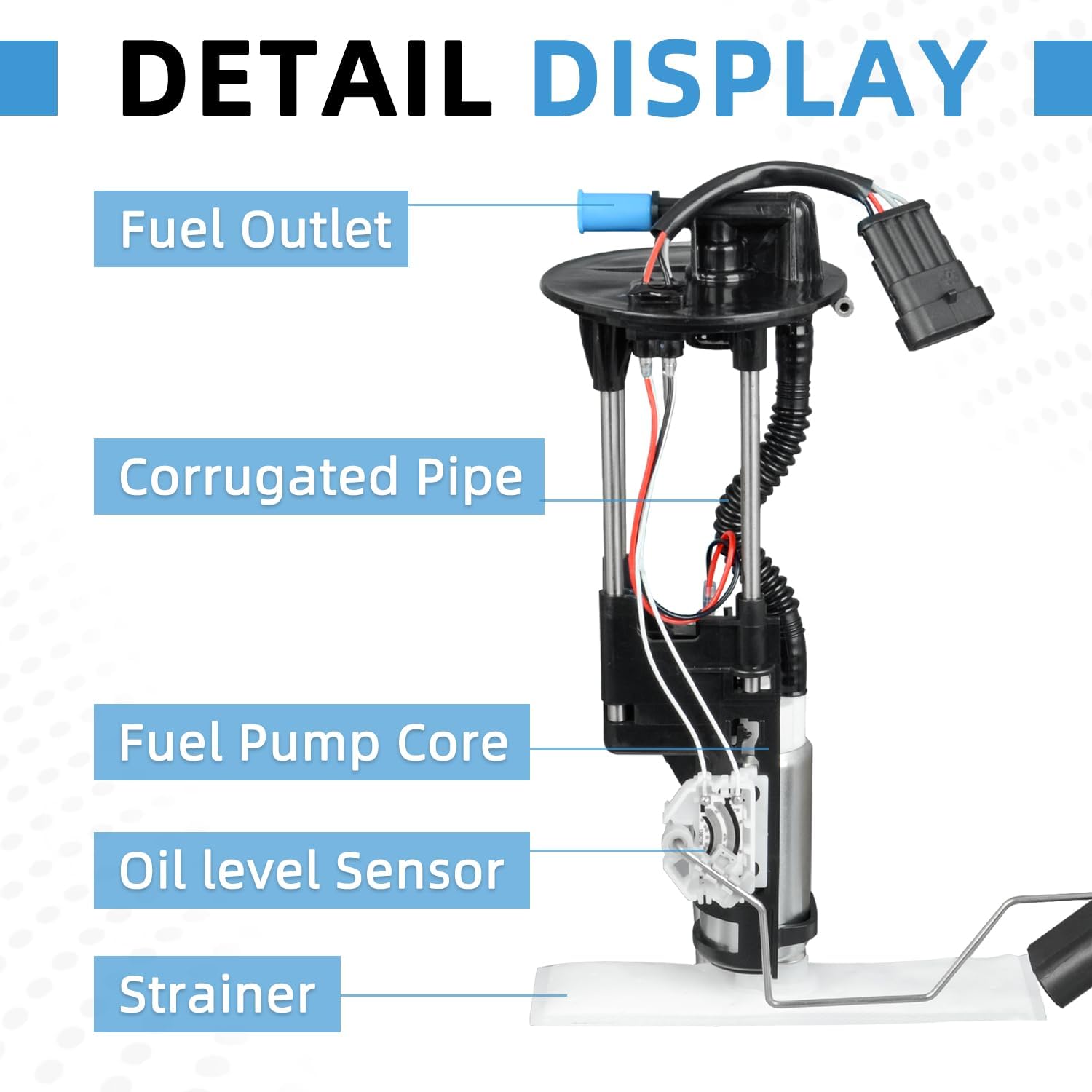 47-1033 2208123 2521784 Upgraded Fuel Pump Module Assembly Compatible With Polaris Ranger 1000 2018-2023 Ranger Crew 1000 2019-2022 Ranger Crew XP 1000 2023
