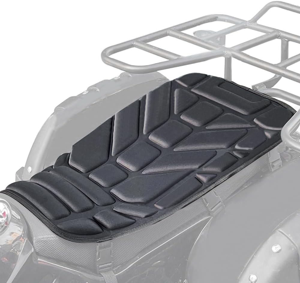 ATV Motor Seat Cover Upgraded Cushion Breathable Padded Protector Compatible with Most Models