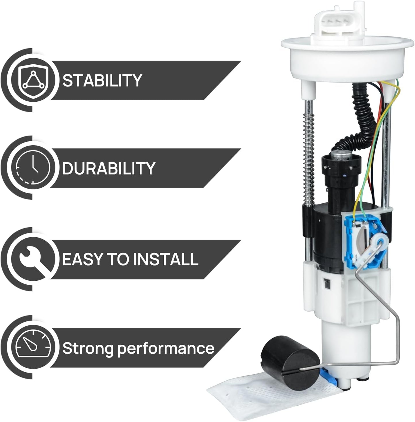 47-1011 2204403 Upgraded Fuel Pump Assembly Compatible with Polaris RZR 4, RZR 4 Jagged X, RZR 570, RZR 800, RZR 900, RZR S, RZR XP, RZR XP 900 2011-2016 2204502 2521116 2521204 2521360