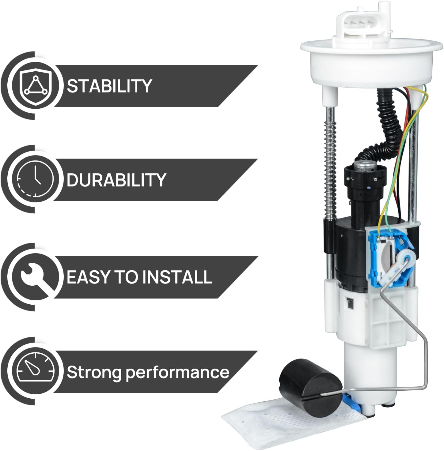 47-1011 2204403 Upgraded Fuel Pump Assembly Compatible with Polaris RZR 4, RZR 4 Jagged X, RZR 570, RZR 800, RZR 900, RZR S, RZR XP, RZR XP 900 2011-2016 2204502 2521116 2521204 2521360
