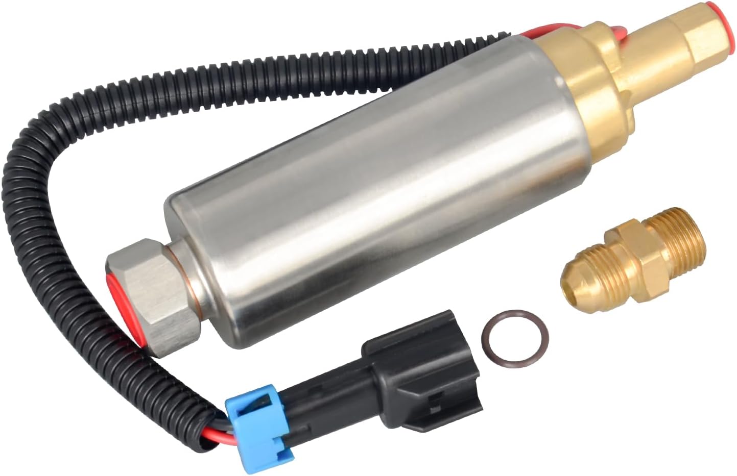 Fuel Pump Compatible with Mercury Mercruiser Mariner 5.0, 5.7, 7.4, 8.2 EFI MPI V6 V8 305, 350, 377, 454, 502 - Replaces E11004(Unthreaded)