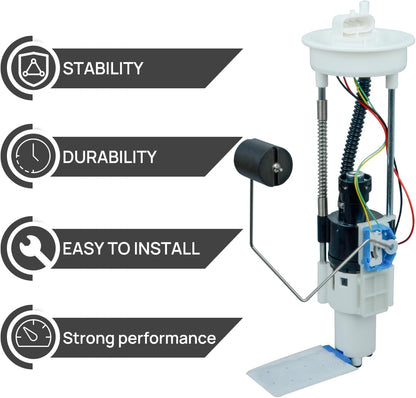 Fuel Pump Assembly Compatible With Polaris GEM Ranger 1000 XP Mud 900 Crew 1000 XP 1000 2521307 2204852 2521196