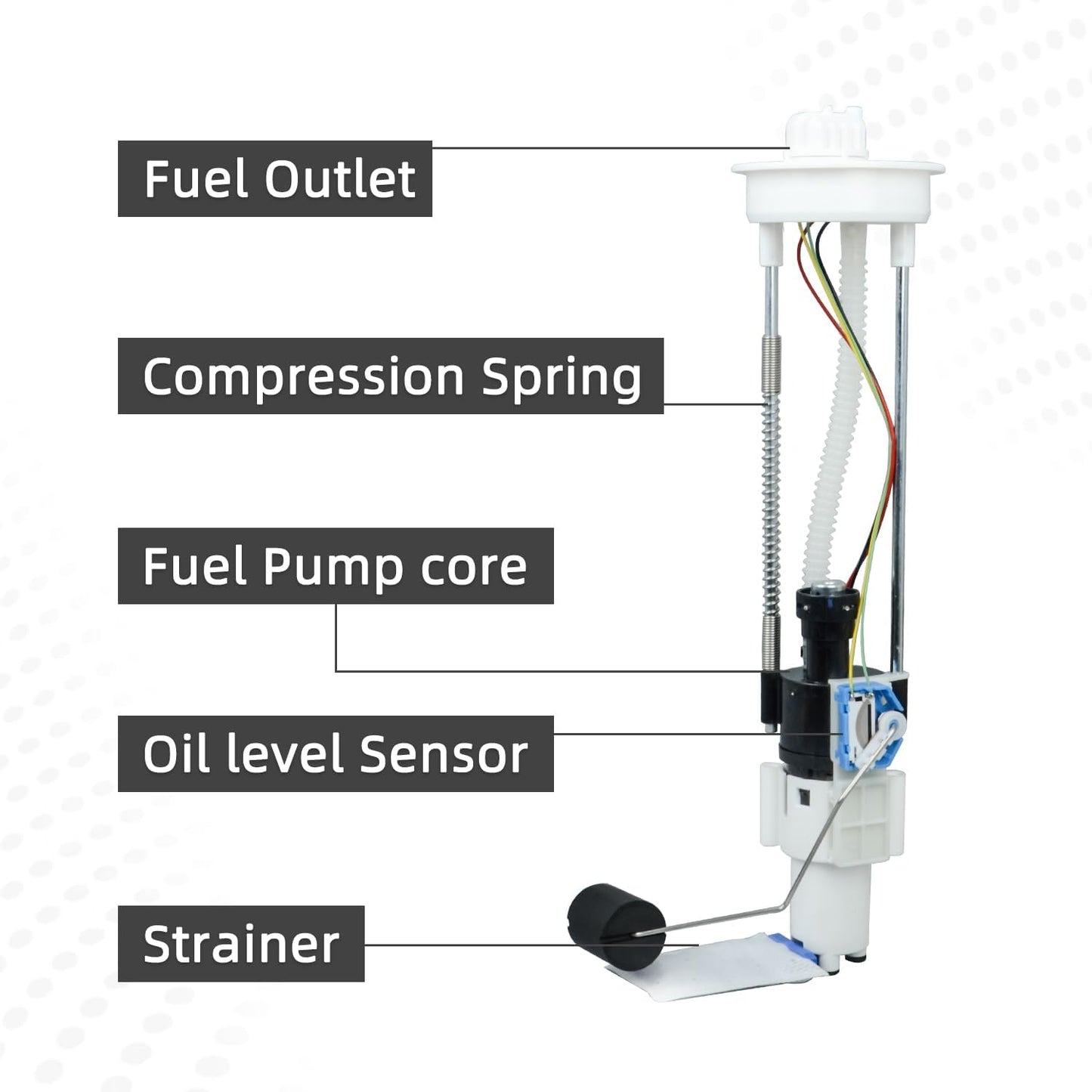 Fuel Pump Assembly for Polaris Ranger 570 Crew, Scrambler 850, Sportsman 550/850, Touring 550/850, X2, XP (Gasoline, Automatic, UTV, Fuel Pump, 2208711, 2204401)