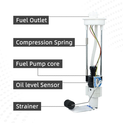 Fuel Pump Assembly for Polaris Ranger 570 Crew, Scrambler 850, Sportsman 550/850, Touring 550/850, X2, XP (Gasoline, Automatic, UTV, Fuel Pump, 2208711, 2204401)