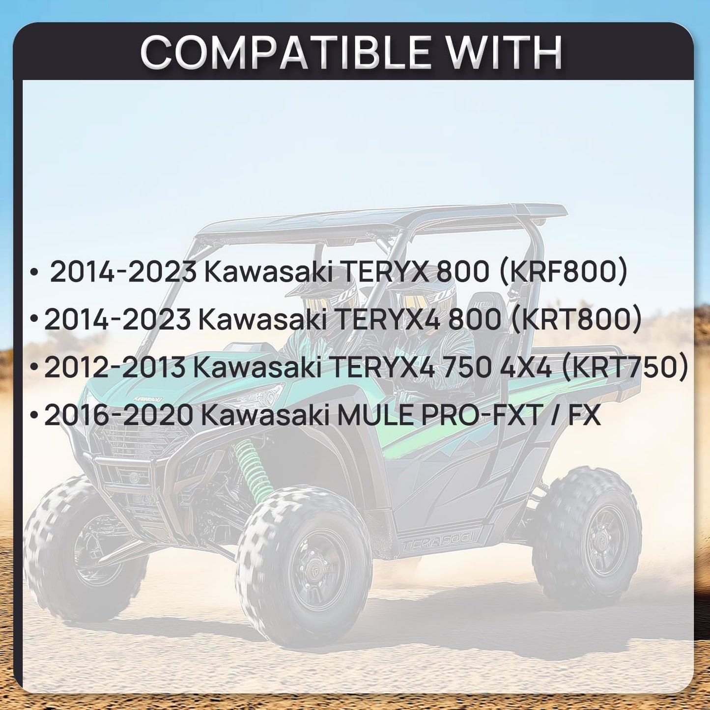 47-1031 49040-0716 Fuel Pump Assembly Compatible with Kawasaki Mule Pro FX FXT 2016-2020, Teryx Teryx4 800 2014-2020, Teryx4 750 2012-2013 49040-0733 49019-0013
