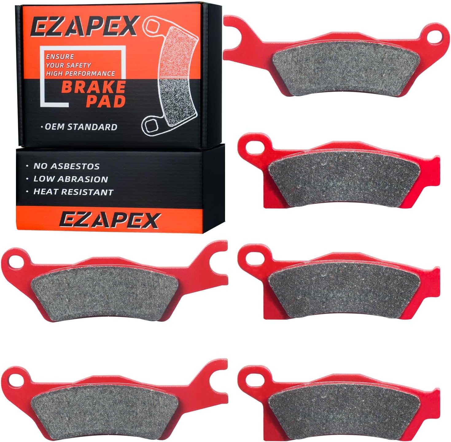 Brake Pads Front and Rear Compatible with Can-Am Outlander 450 500 570 650 800R 850 1000 EFI XT XT-P XMR DPS Max XT/XT-P/XMR/DPS Ceramic 3 sets 705601014