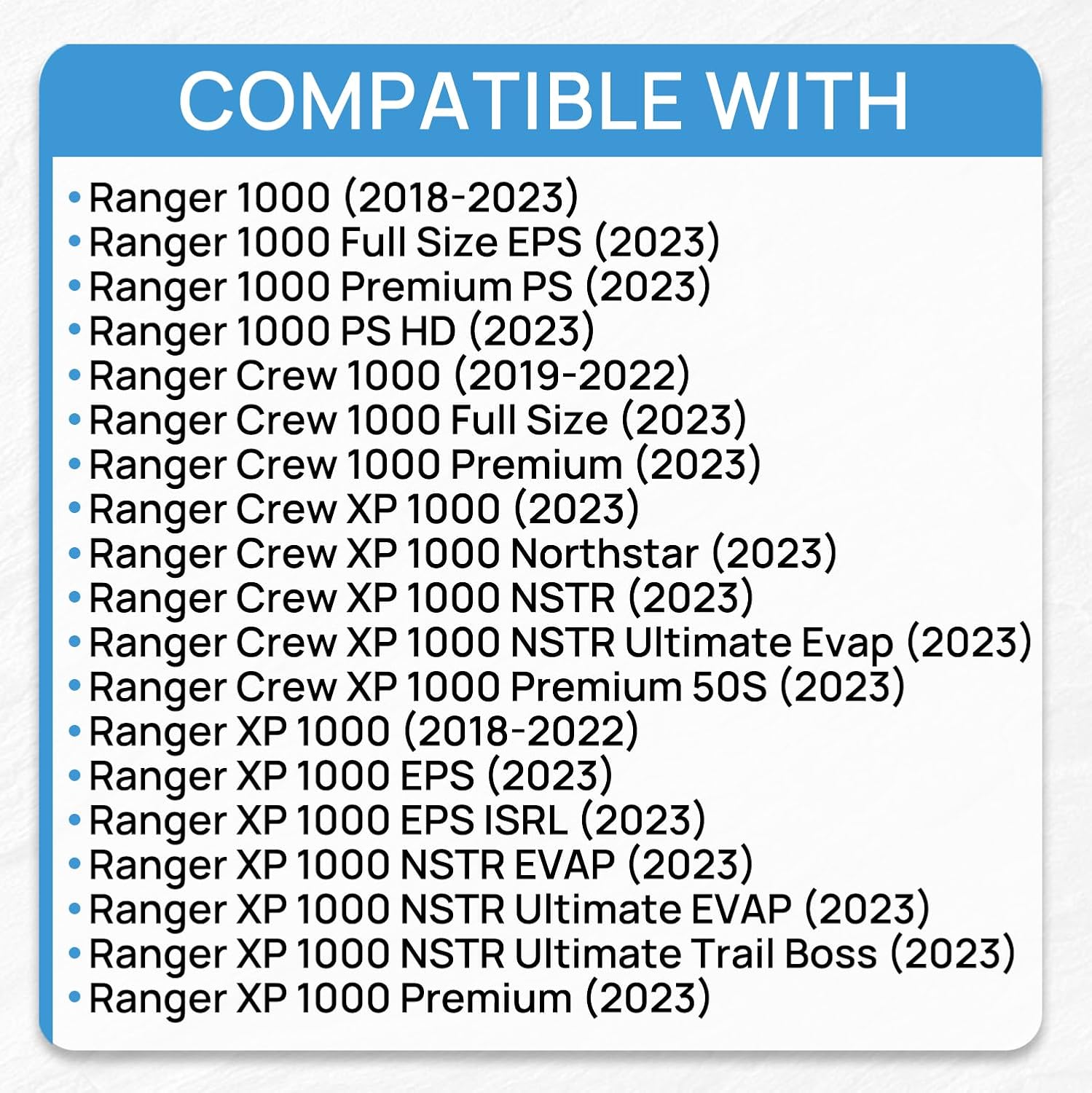 47-1033 2208123 2521784 Upgraded Fuel Pump Module Assembly Compatible With Polaris Ranger 1000 2018-2023 Ranger Crew 1000 2019-2022 Ranger Crew XP 1000 2023