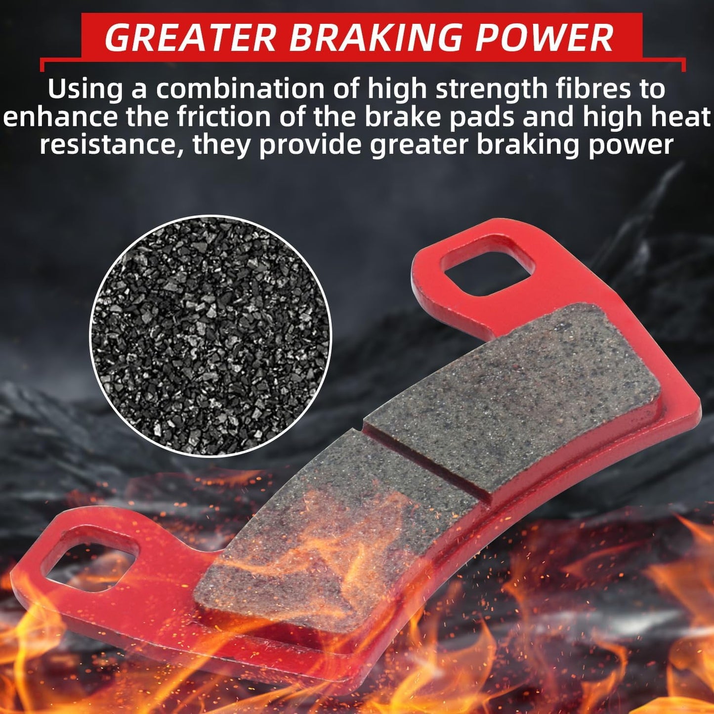 Brake Pads Front and Rear Compatible with Polaris RZR S 900 2015-2020 1000 PS EU Tractor Zug 2017-2020 4 Sets Sintered Copper 2206025