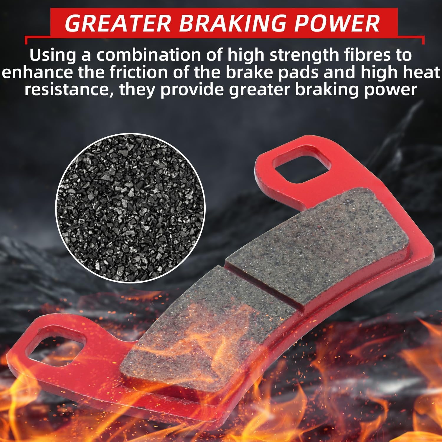 Brake Pads Front and Rear Compatible with Polaris RZR S 900 2015-2020 1000 PS EU Tractor Zug 2017-2020 4 Sets Sintered Copper 2206025