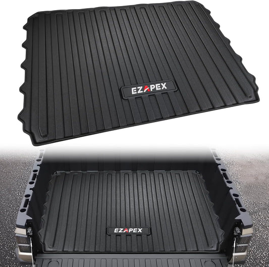 Bed Mat Liner Compatible with Polaris Ranger 1000 Crew 1000 Crew XP 1000 XP Kinetic 2018-2025 All Weather Rear Cargo Mats TPE Accessories