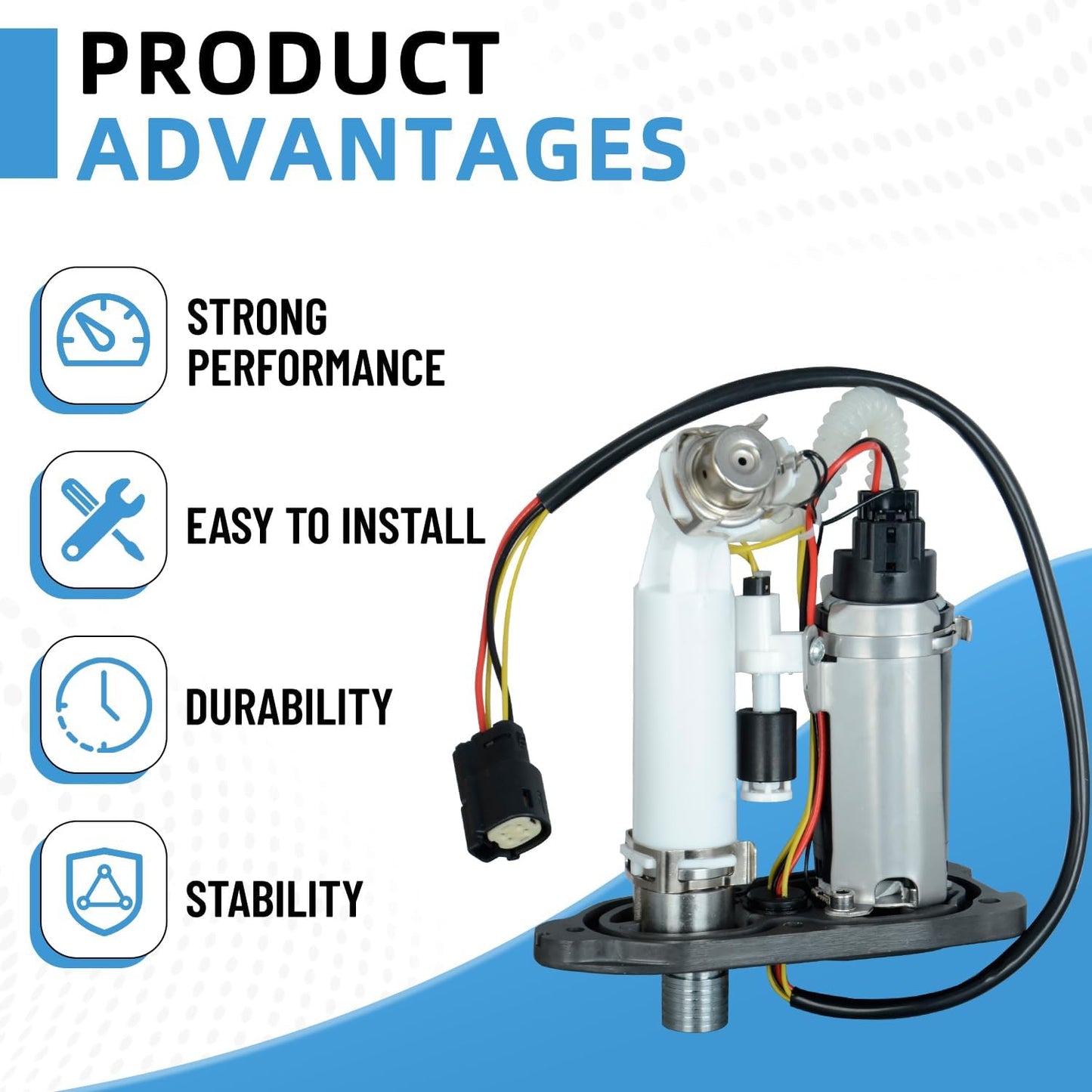 75305-07A 75268-07F 75268-07B Upgraded Fuel Pump Assembly Compatible With Harley Davidson Sportster 1200 883, Forty-Eight, Iron 1200 883, Seventy-Two, XR1200 XL1200 XL883 2007-2019