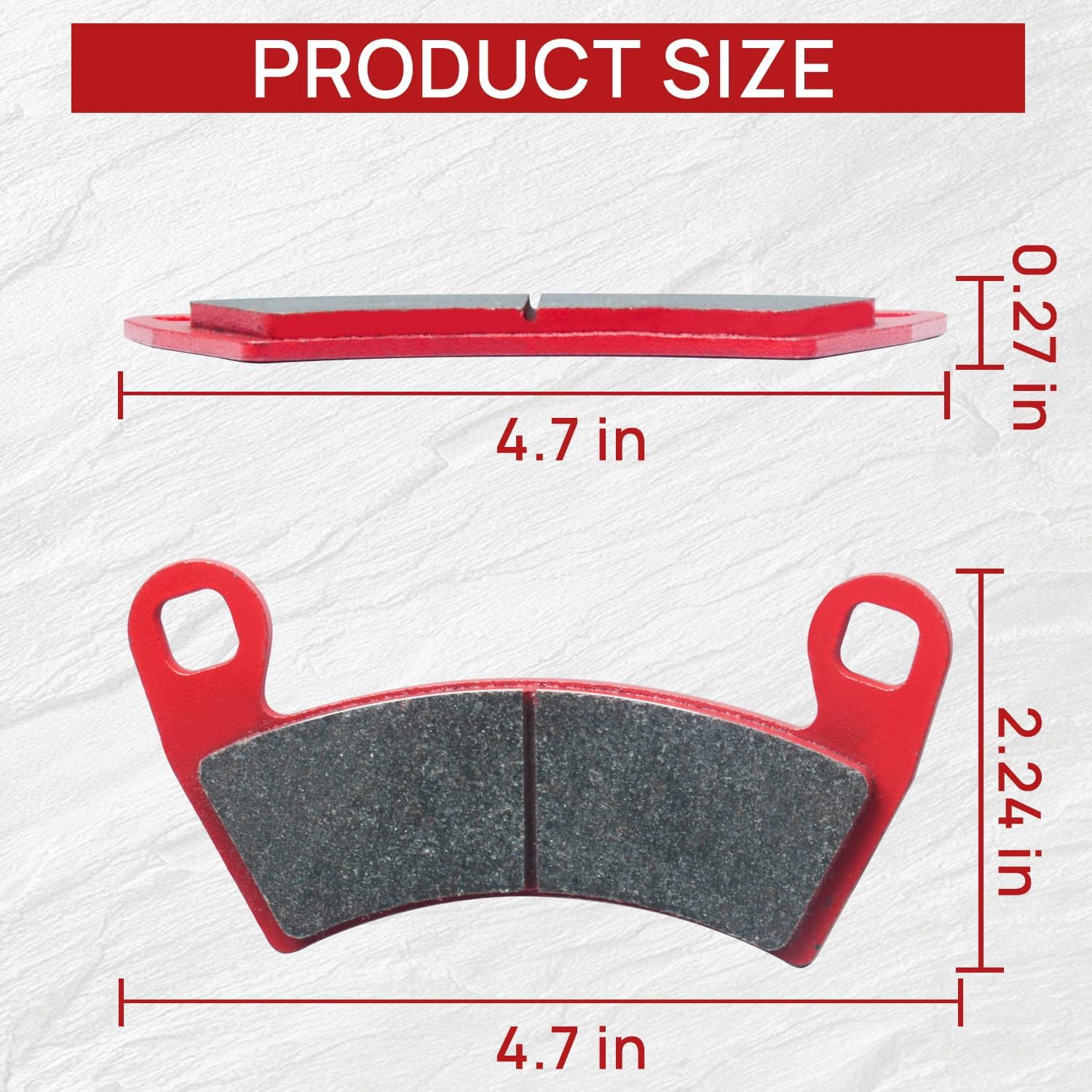 Upgraded Brake Pads Compatible with Polaris RZR XP 1000 EPS 2022 2021 2020 2019 2018 2017 2016 2015 2014 & 2014-2021 RZR 1000 XP 4 Except Premium Edition 4 Sets Ceramic FA452 OE 1911228