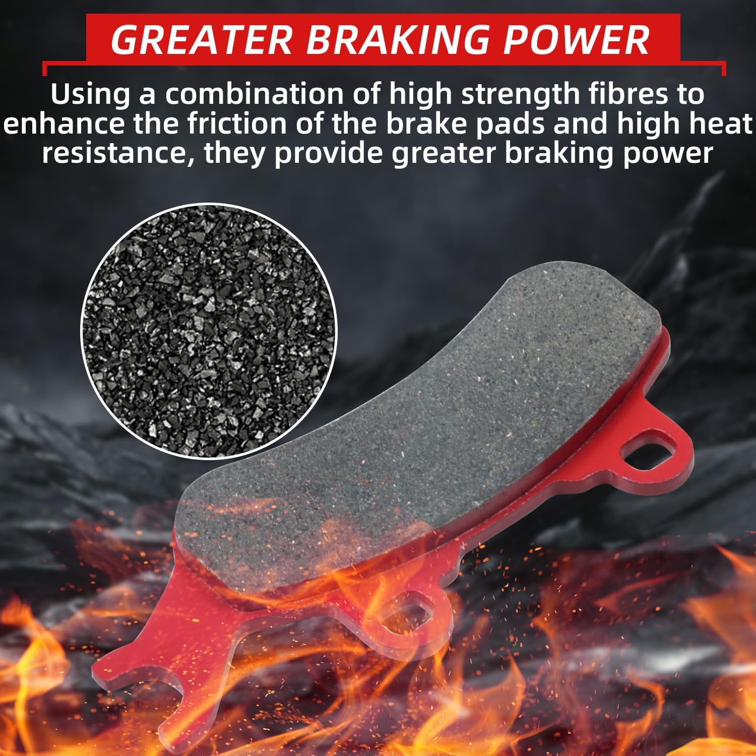 715900380 Brake Pads Front and Rear Compatible with Can Am X3 All Models 2017-2024 including MAX Trail & Sport Ceramic 4 Sets