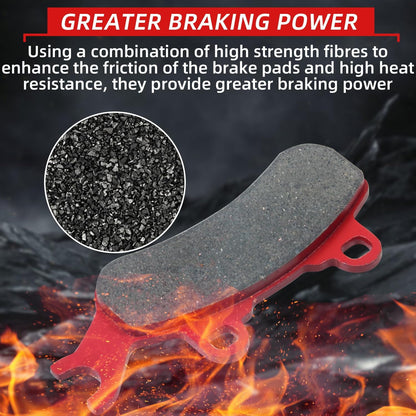 715900380 Brake Pads Front and Rear Compatible with Can Am X3 All Models 2017-2024 including MAX Trail & Sport Ceramic 4 Sets