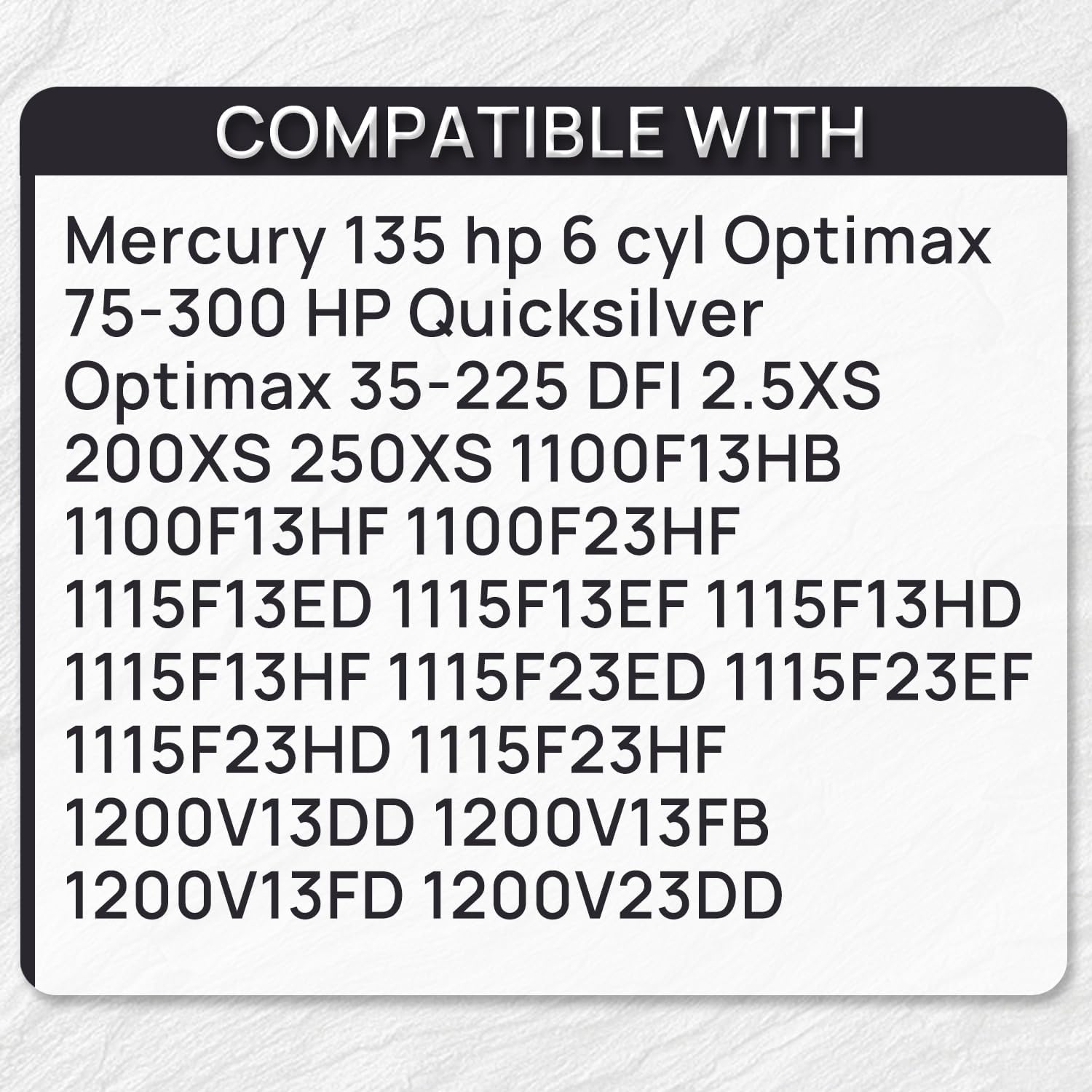 Fuel Pump Compatible With Mercury Marine Marine Outboard 1100F13HB 1200V13DD 1225V13HB 1250V13DD 2005-2011 OEM 880596T55