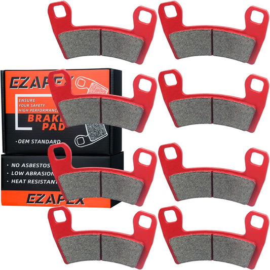 Brake Pads Front and Rear Compatible with Polaris RZR S 900 2015-2020 1000 PS EU Tractor Zug 2017-2020 4 Sets Sintered Copper 2206025