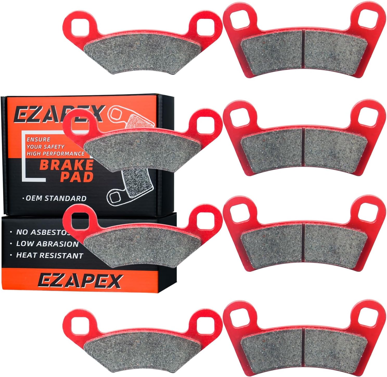 Brake Pads Front and Rear Compatible with Polaris RZR 800 2008-2014 800 EPS 2010-2014 570 EPS 2013-2015 4 Sets Ceramic FA456 FA159