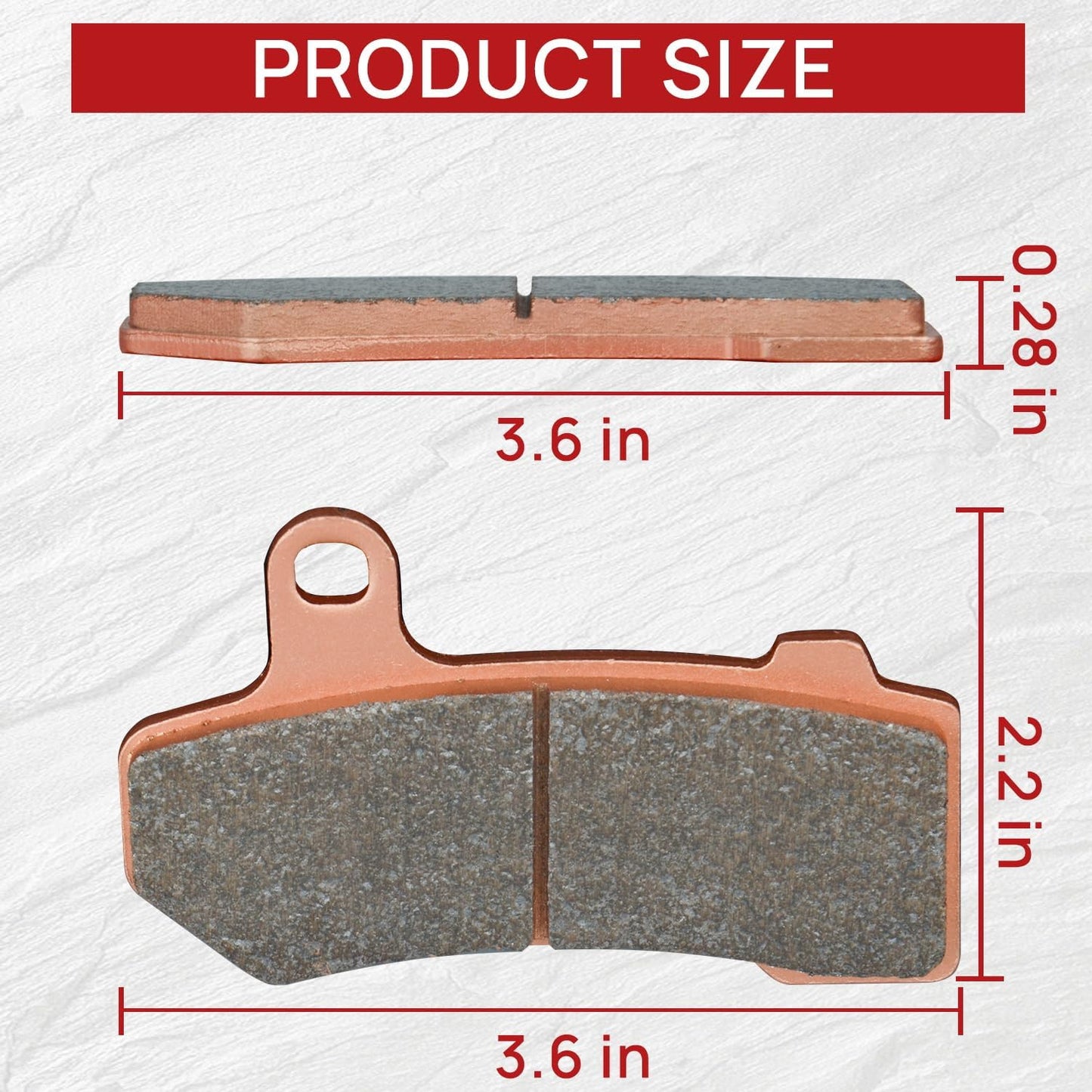 Brake Pads Front and Rear Compatible with Harley Davidson Road Glide 2008-2021 Street Glide 2008-2022 Ultra Classic Electra Glide Sintered Copper 3 sets 41854-08