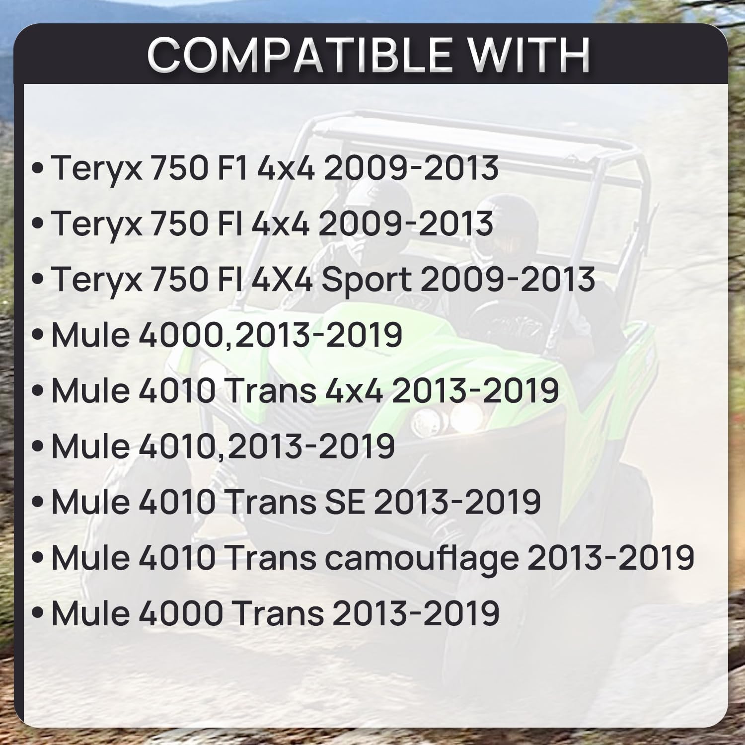 49040-0718 Upgraded Fuel Pump Module Assembly Compatible with 2009-2020 Kawasaki Mule 4000 4010 Mule SX TERYX 750 KRF750 Replace 49040-0719 49040-0733 49040-0041 49019-0013 49040-0716