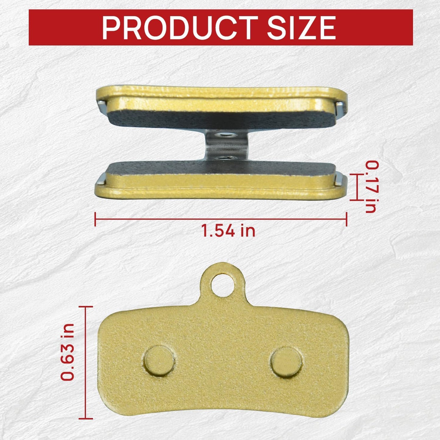 Upgraded Brake Pads Compatible with Surron Light Bee X and S 2 PCS