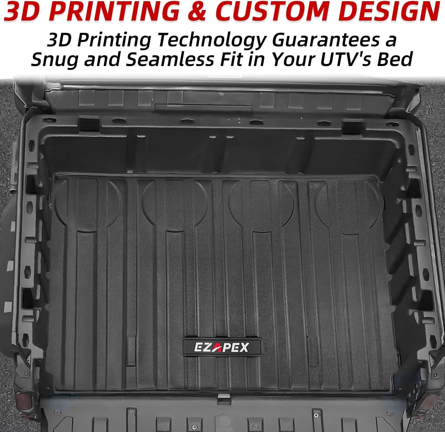 Bed Mat Liner Compatible with Can-am Defender HD5/HD8/HD10/MAX 2016 2017 2018 2019 2020 2021 2022 2023 2024 2025 (Not for Pro Model) All Weather Protector Cargo Accessories