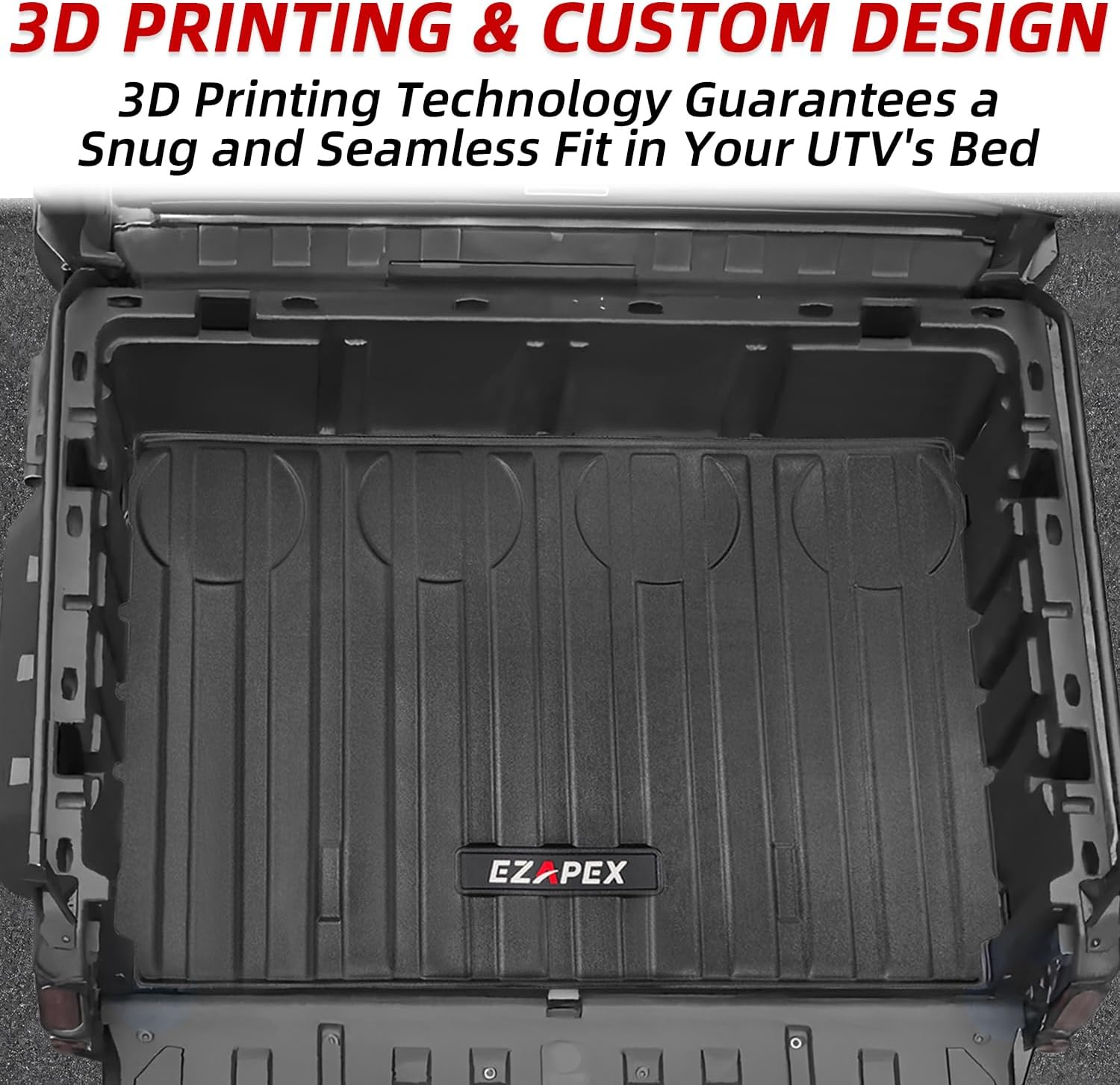 Bed Mat Liner Compatible with Can-am Defender HD5/HD8/HD10/MAX 2016 2017 2018 2019 2020 2021 2022 2023 2024 2025 (Not for Pro Model) All Weather Protector Cargo Accessories