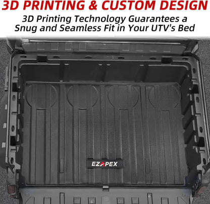 Bed Mat Liner Compatible with Can-am Defender HD5/HD8/HD10/MAX 2016 2017 2018 2019 2020 2021 2022 2023 2024 2025 (Not for Pro Model) All Weather Protector Cargo Accessories