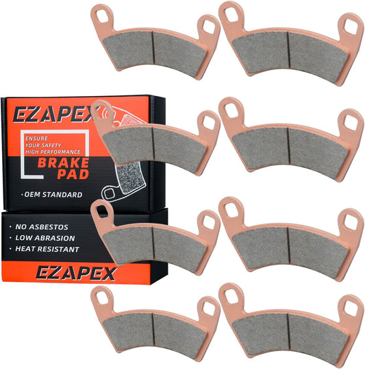 Upgraded Brake Pads Front and Rear Compatible with Polaris Ranger XP 1000 2018-2023 General 1000 EPS 2016-2023 Ranger Crew XP 1000 RZR 4 900 S4 1000 4 Sets Sintered Copper OE 2205949