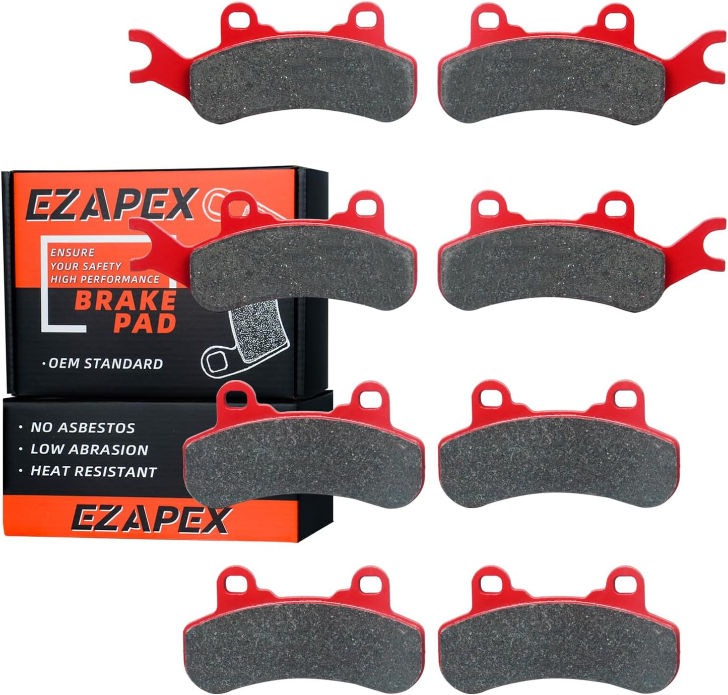 715900380 Brake Pads Front and Rear Compatible with Can Am X3 All Models 2017-2024 including MAX Trail & Sport Ceramic 4 Sets