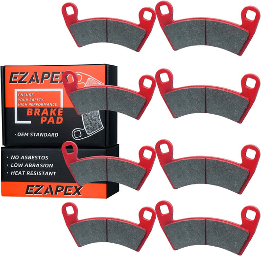 Upgraded Brake Pads Front and Rear Compatible with Polaris Ranger XP 1000 2018-2023 General 1000 EPS 2016-2023 Ranger Crew XP 1000 RZR 4 900 S4 1000 4 Sets Ceramic OE 2205949