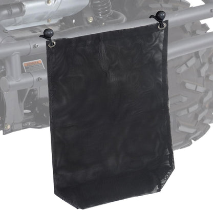UTV Trash Sack PVC Mesh Bag Compatible With Polaris RZR, Can-Am, CFMOTO, Teryx, Mule, Arctic Cat, Pioneer, Golf Cart and most models(BLACK)