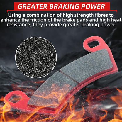 Upgraded Brake Pads Compatible with Polaris RZR XP 1000 EPS 2022 2021 2020 2019 2018 2017 2016 2015 2014 & 2014-2021 RZR 1000 XP 4 Except Premium Edition 4 Sets Ceramic FA452 OE 1911228