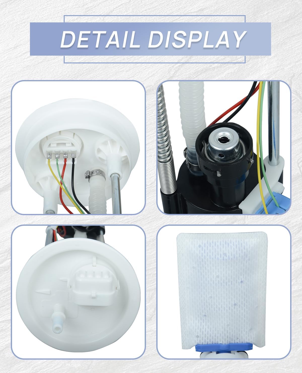 Fuel Pump Assembly for Polaris Ranger 570 Crew, Scrambler 850, Sportsman 550/850, Touring 550/850, X2, XP (Gasoline, Automatic, UTV, Fuel Pump, 2208711, 2204401)