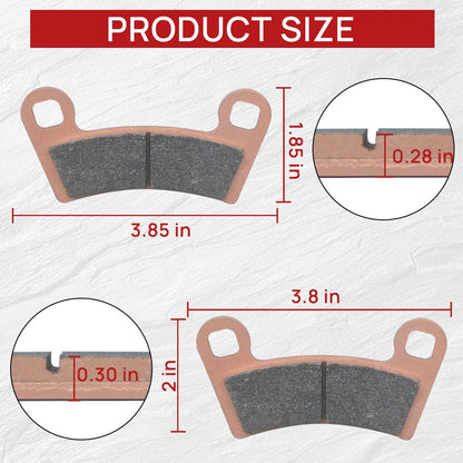 Brake Pads Front and Rear Compatible with Polaris RZR S 900 2015-2020 1000 PS EU Tractor Zug 2017-2020 4 Sets Sintered Copper OE 2206025