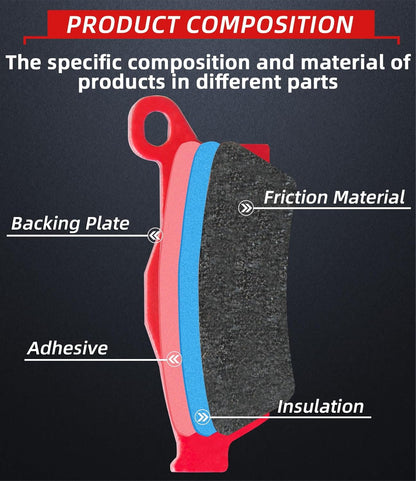 Brake Pads Front and Rear Compatible with Can-Am Outlander 450 500 570 650 800R 850 1000 EFI XT XT-P XMR DPS Max XT/XT-P/XMR/DPS Ceramic 3 sets 705601014