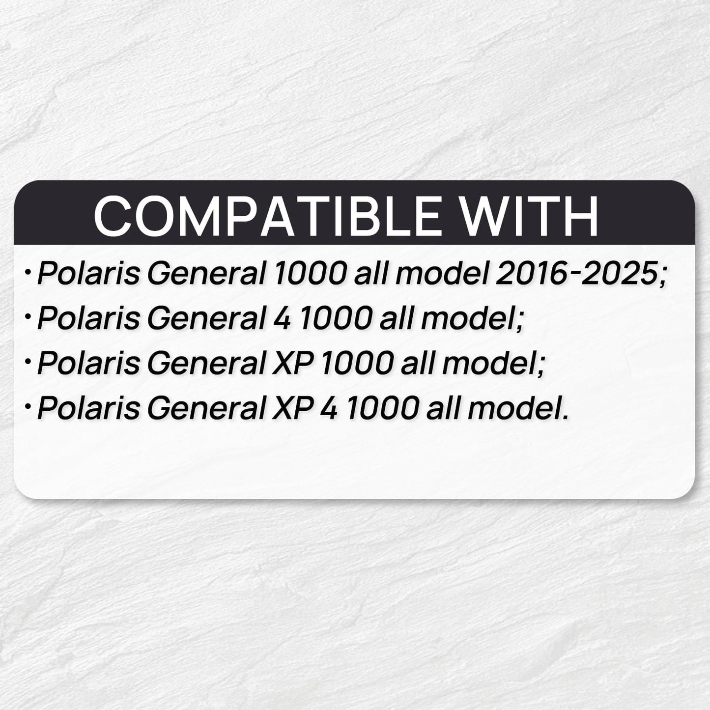 Bed Mat Liner Compatible with Polaris General 1000/4 1000/XP 1000/XP 4 1000 2016-2025 2/4 Seat Rear Cargo All Weather Protector Accessories