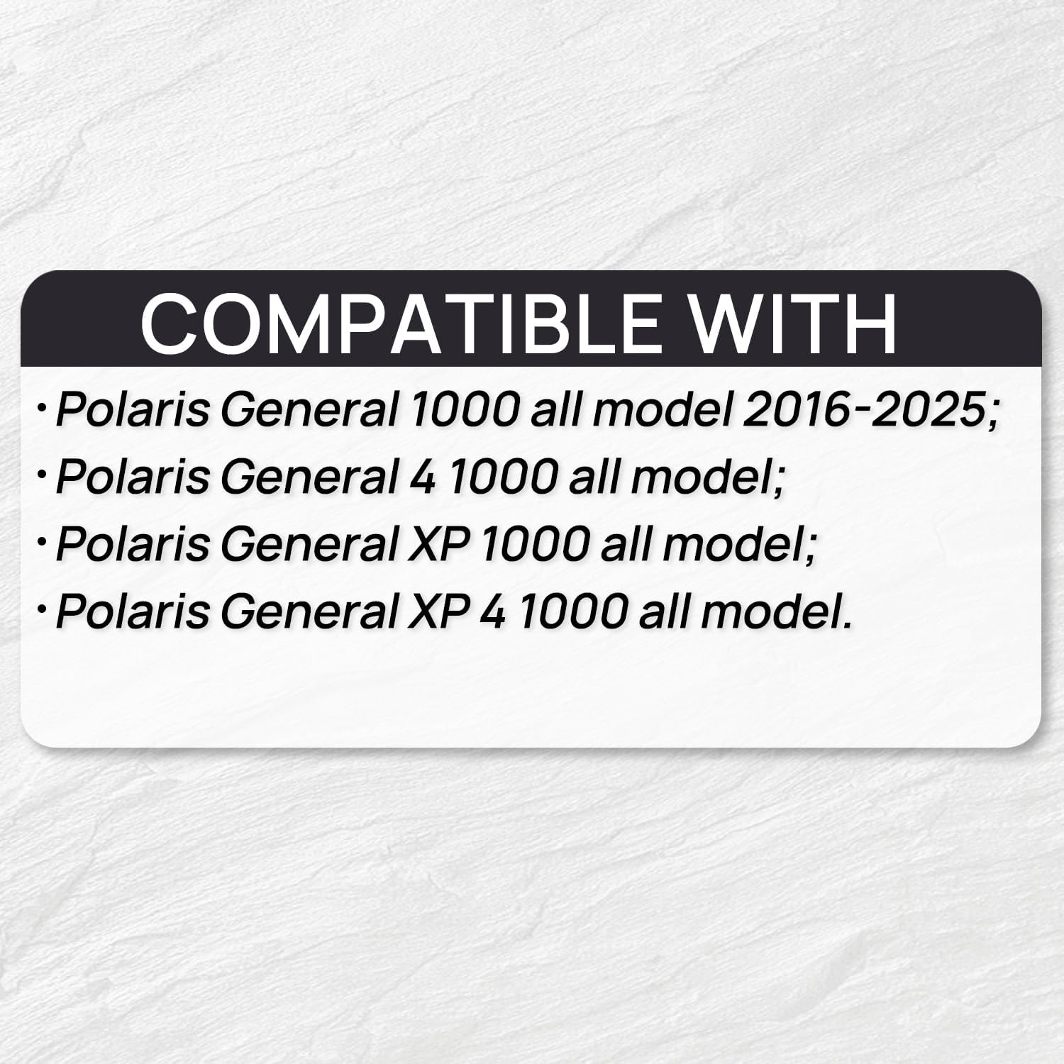 Bed Mat Liner Compatible with Polaris General 1000/4 1000/XP 1000/XP 4 1000 2016-2025 2/4 Seat Rear Cargo All Weather Protector Accessories
