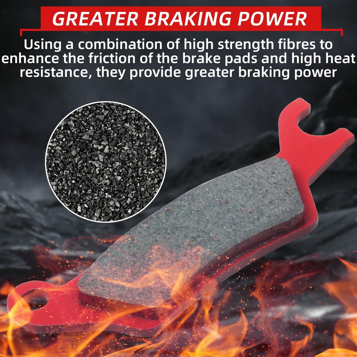 Brake Pads Front and Rear Compatible with Can-Am Outlander 450 500 570 650 800R 850 1000 EFI XT XT-P XMR DPS Max XT/XT-P/XMR/DPS Ceramic 3 sets 705601014