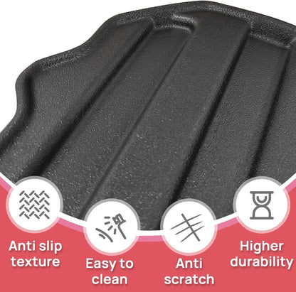 Bed Mat Liner Compatible with Polaris Ranger 1000 Crew 1000 Crew XP 1000 XP Kinetic 2018-2025 All Weather Rear Cargo Mats TPE Accessories