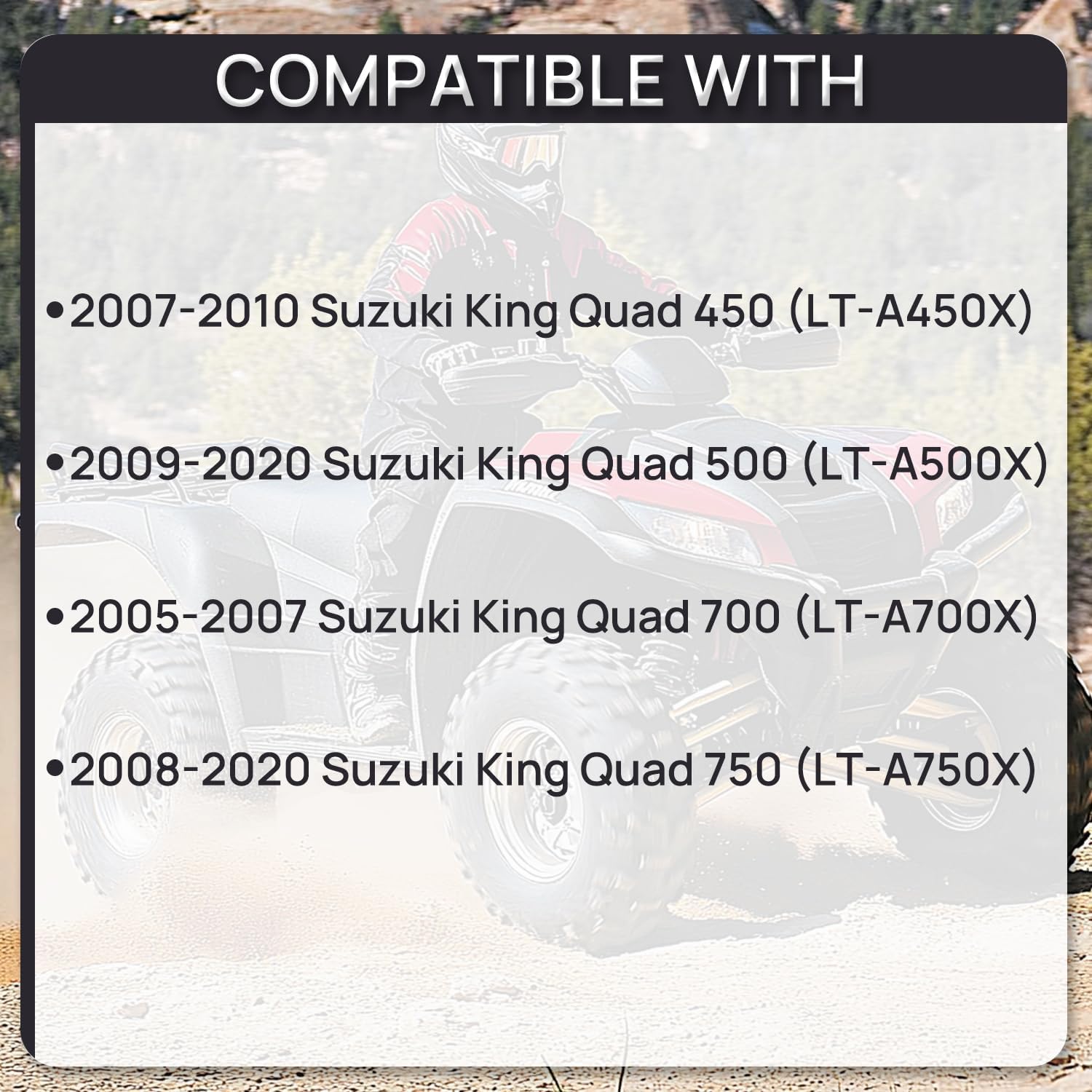 15100-31G03 Upgraded Fuel Pump Assembly Compatible With Suzuki King Quad 450 500 700 750 Replaces# 1510031G03