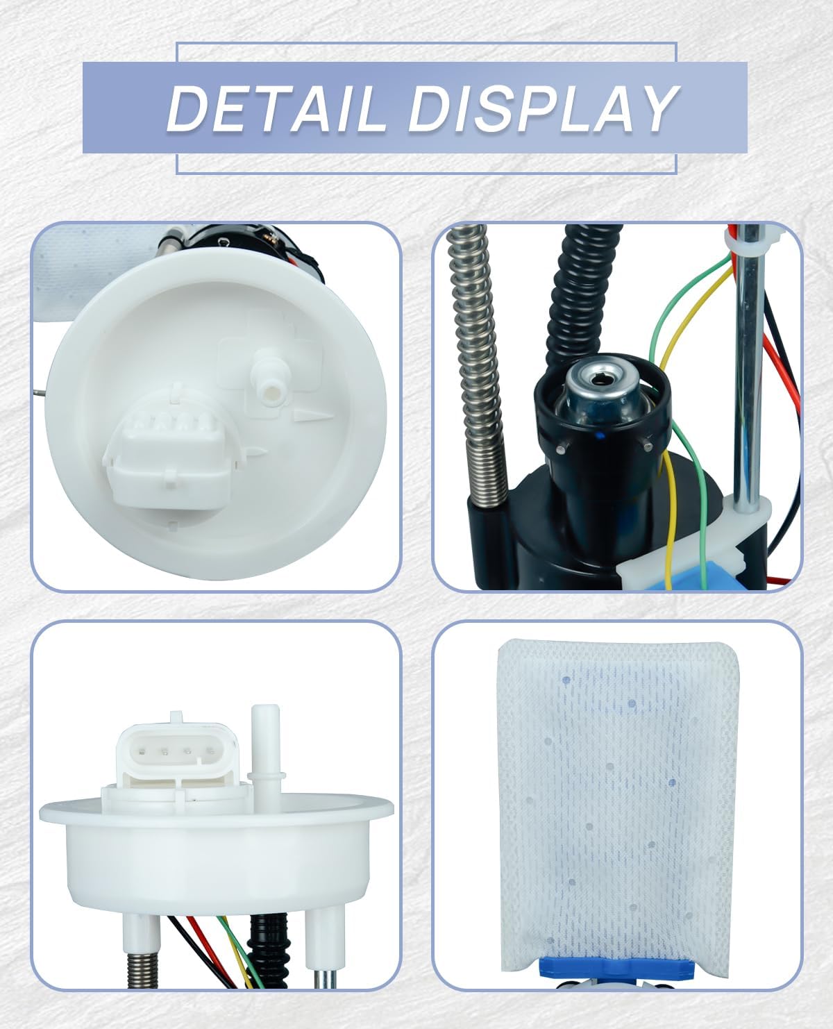 Fuel Pump Assembly Compatible With Polaris GEM Ranger 1000 XP Mud 900 Crew 1000 XP 1000 2521307 2204852 2521196