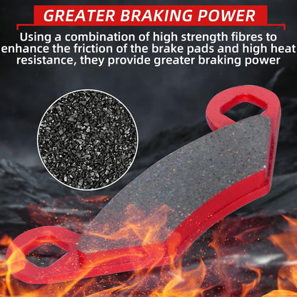 Brake Pads Front and Rear Compatible with Polaris Sportsman 450 500 700 800 4x4 Scrambler 500 400 Trail Blazer 250 330 Magnum 330 500 Trail Boss 330 Xpedition 325 3 Sets Ceramic