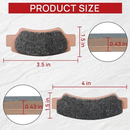 Brake Pad Front and Rear Compatible with Compatible with CF MOTO CFORCE 1000 2021-2024 CFORCE 800XC 2019-2024 CFORCE 600 2020-2024 Sintered Copper
