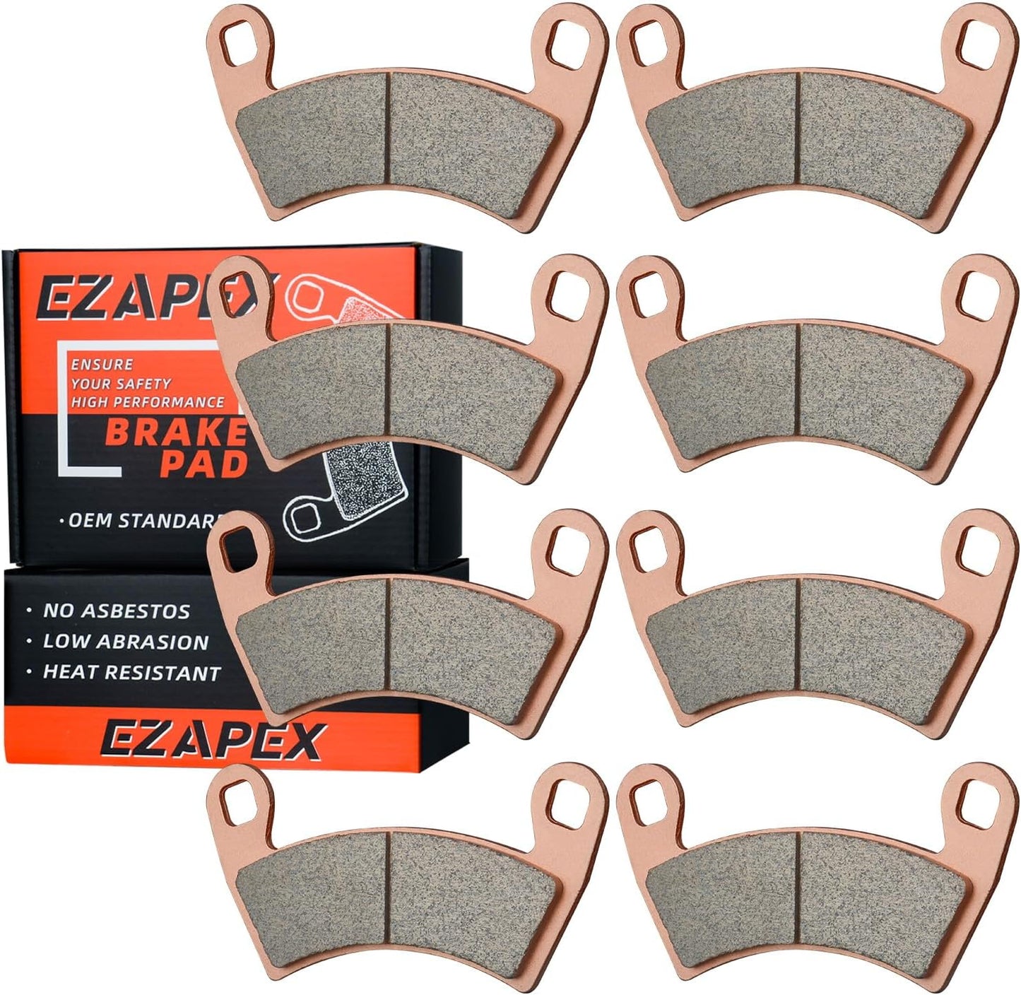 Upgraded Brake Pads Compatible with Polaris RZR XP 1000 EPS 2022 2021 2020 2019 2018 2017 2016 2015 2014 & 2014-2021 RZR 1000 XP 4 Except Premium Edition 4 Sets Sintered Copper FA452 OE 1911228