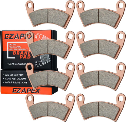 Upgraded Brake Pads Compatible with Polaris RZR XP 1000 EPS 2022 2021 2020 2019 2018 2017 2016 2015 2014 & 2014-2021 RZR 1000 XP 4 Except Premium Edition 4 Sets Sintered Copper FA452 OE 1911228